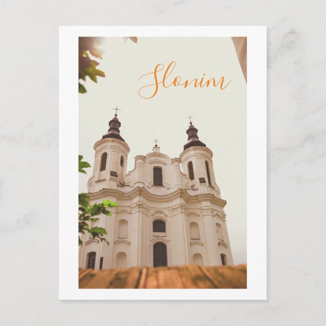 Slonim Belarus Architecture City Cathedral Postcard (Front)