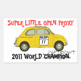 SLOP participant sticker