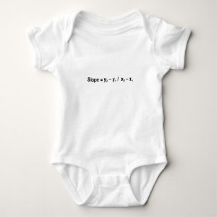 Slope Formula Math Mathematical Physics Baby Bodysuit