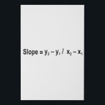 Slope Formula Math Mathematical Physics Faux Canvas Print<br><div class="desc">I love Math. A must for every math lover,  math student,  math teacher. A perfect match for nerds and geeks. Good for the young and the old. Slope Formula.</div>