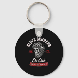 Slope senders freestyle skiing skiers winter key ring