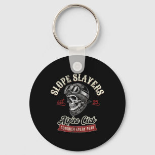 Slope Slayers Freestyle Skiing Skiers Winter Adven Key Ring