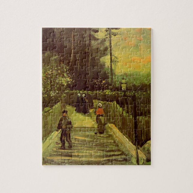 Sloping Path in Montmartre by Vincent van Gogh Jigsaw Puzzle (Vertical)