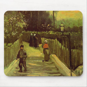 Sloping Path in Montmartre by Vincent van Gogh Mouse Mat