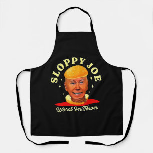 Sloppy Joe Biden Anti President  Apron