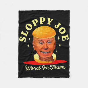 Sloppy Joe Biden Anti President Fleece Blanket