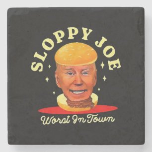 Sloppy Joe Biden Anti President Stone Coaster