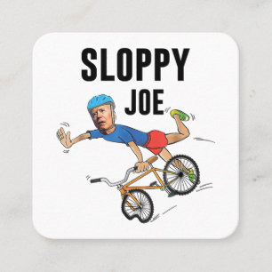 Sloppy Joe Tee Running The Country Is Like Riding Square Business Card