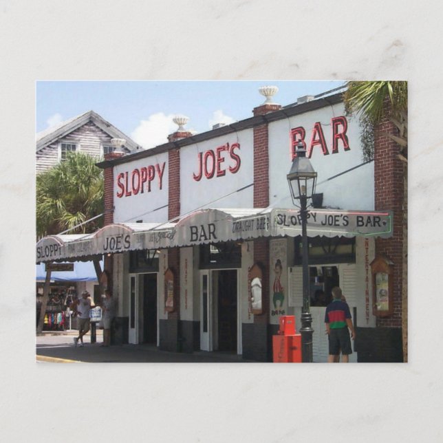 Sloppy Joe's Bar Postcard (Front)