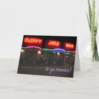 Sloppy Joe's Card