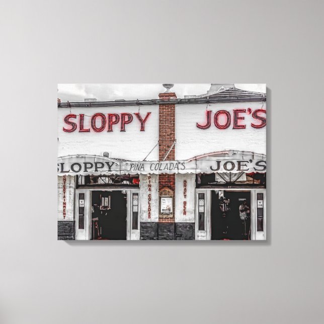 Sloppy Joe's Key West Wrapped Canvas (Front)