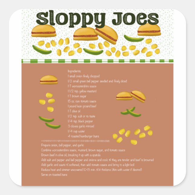 Sloppy Joes Sticker (Front)