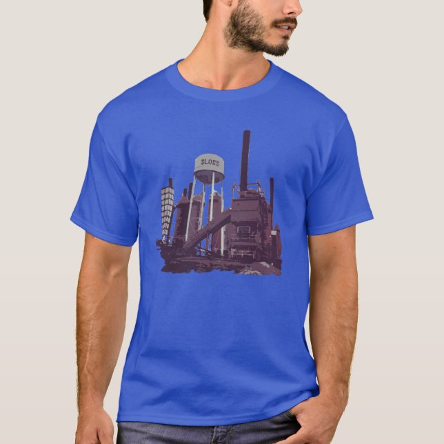 Sloss Furnace Birmingham Alabama Magic City Oversi T-Shirt (Front)