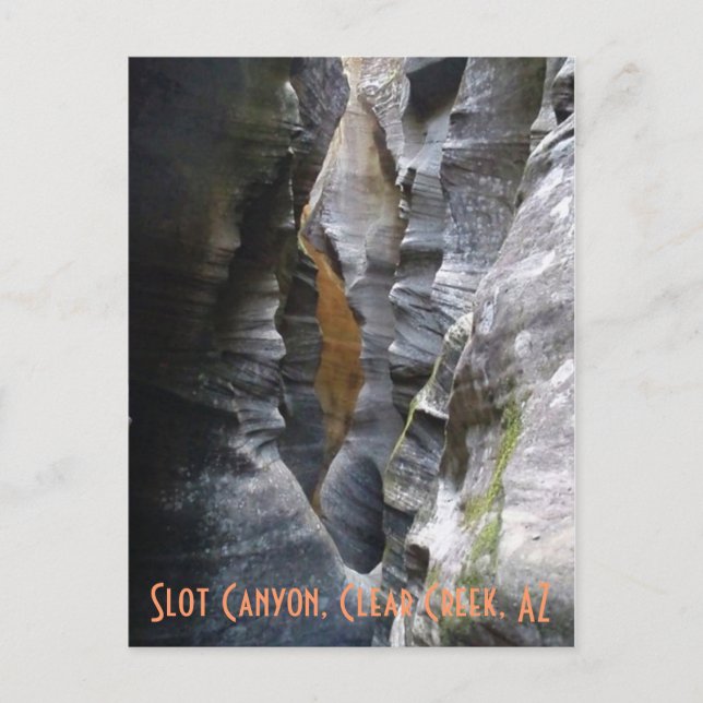 Slot Canyon, Clear Creek, AZ Postcard (Front)