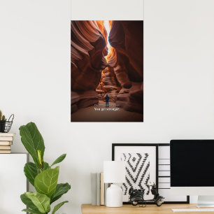 Slot Canyon Motivational Statement Poster