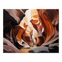 Slot Canyons Utah Landscape Art Print Poster