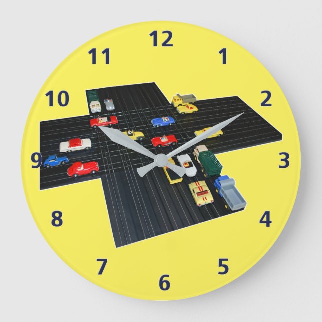 Slot Car Motoring, Customisable Large Clock (Front)