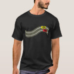 Slot Car T-Shirt<br><div class="desc">Slot Car Mini T Shirt in Black. Exclusive design to GT's inspired by the legendary toy Scalextric featuring 2 Mini 1275 GT cars in yellow and red.</div>