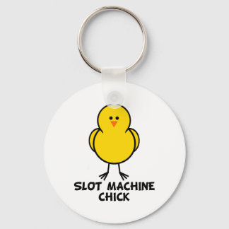 Slot Machine Chick Key Ring