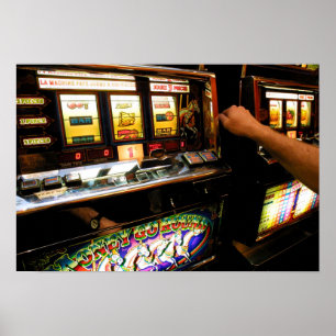 Slot Machine Closeup Poster