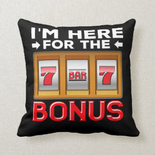 Slot Machine Gambling Funny Casino Fan Cushion