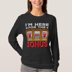 Slot Machine Gambling Funny Casino Fan T-Shirt