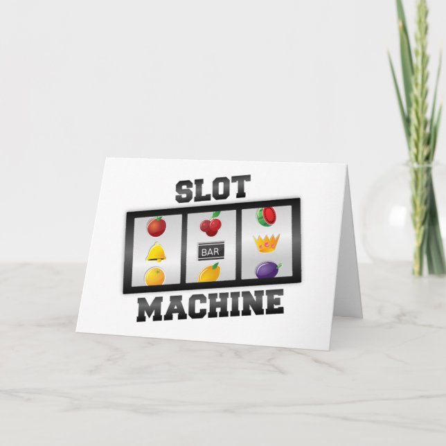 Slot Machine—Good Luck! Card (Front)