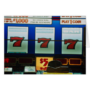 Slot machine in a casino