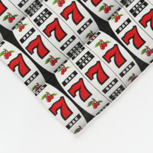 Slot Machine Lovers Fleece Blanket