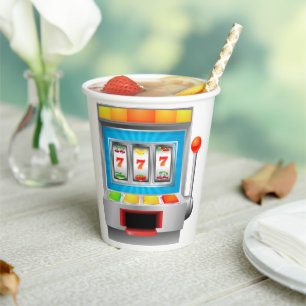 Slot Machine Paper Cups