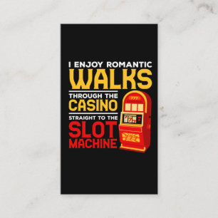 Slot Machine Player Funny Casino Gambling Humour Business Card