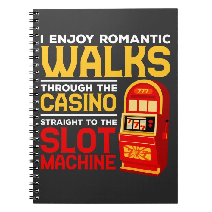 Slot Machine Player Funny Casino Gambling Humour Notebook Zazzle.co.uk