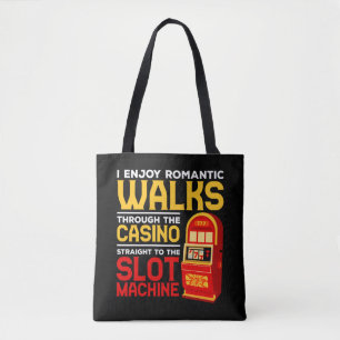 Slot Machine Player Funny Casino Gambling Humour Tote Bag