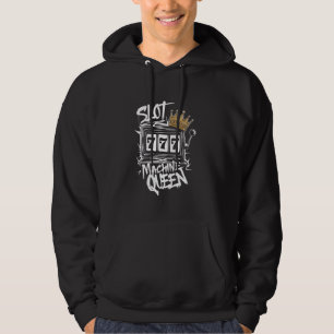 Slot Machine Queen Casino Player Womans Las Vegas Hoodie