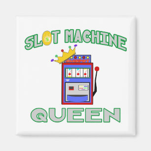 Slot Machine Queen Magnet