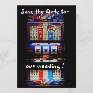 Slot Machine Save the Date Lucky in Love