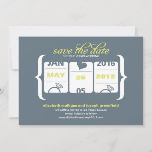 Slot Machine Save the Date - Wedding