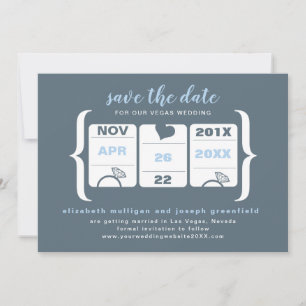 Slot Machine Save the Date - Wedding
