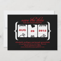 Slot Machine Save the Date - Wedding