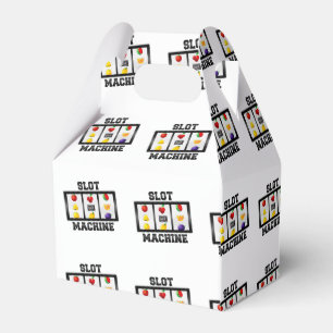 Slot Machine Tilted Icon Favour Box