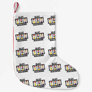Slot Machine Tilted Icon Small Christmas Stocking