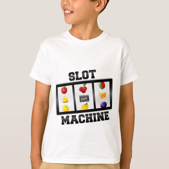 Slot Machine Tilted Icon T-Shirt (Front)
