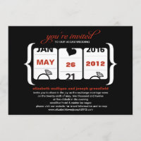 Slot Machine Wedding Invitation
