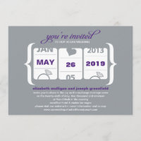 Slot Machine Wedding Invitation