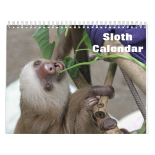 Sloth 2025 calendar