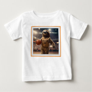 Sloth 33 Basketball Player, Baby T-Shirt