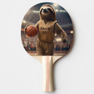 Sloth 33 Basketball Player, Ping Pong Paddle