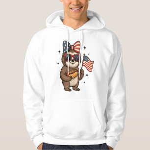 Sloth 4th July Hoodie
