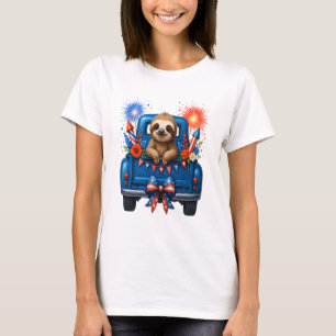Sloth 4th of July Usa T-Shirt