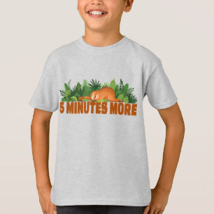 Sloth 5 More Minutes Funny Napping Cute T-Shirt